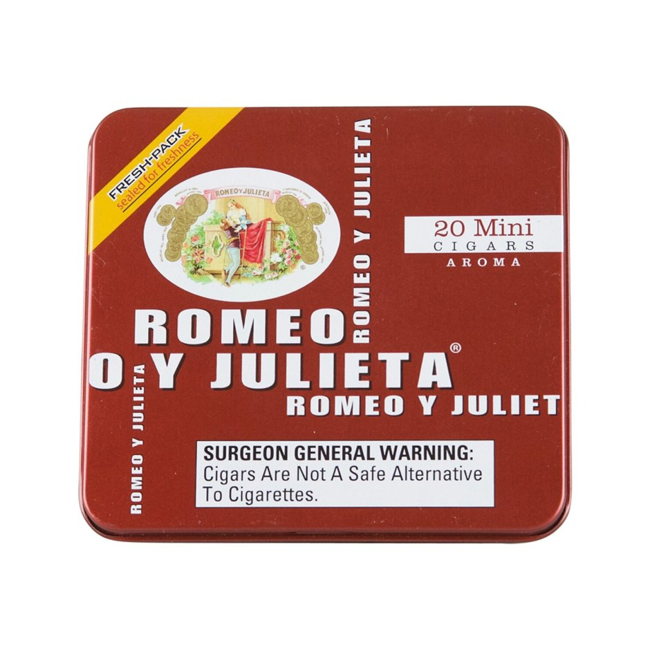 romeo and juliet cigarettes Romeo Y Julieta 1875 Mini Red Cigarillo