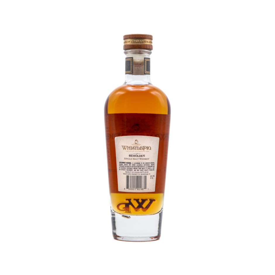 Blend of Malt and Grain Whisky 21year 空瓶 WhistlePig Beholden 21 Year Single Malt Whiskey