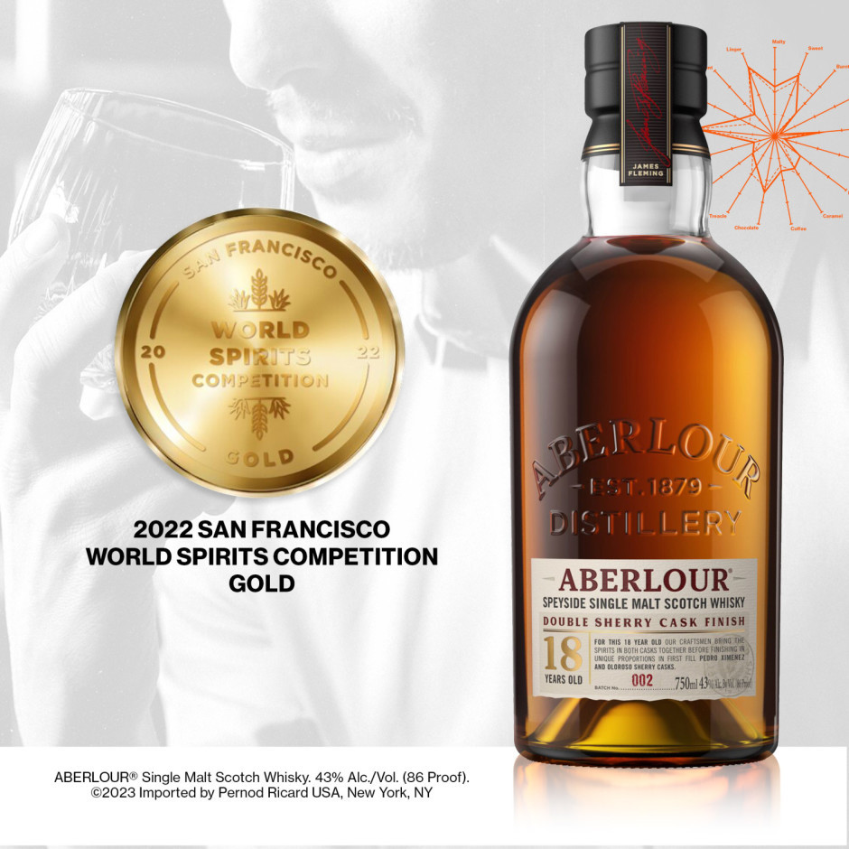Aberlour Single Malt Scotch Whisky 18 Year Old Double Cask Matured