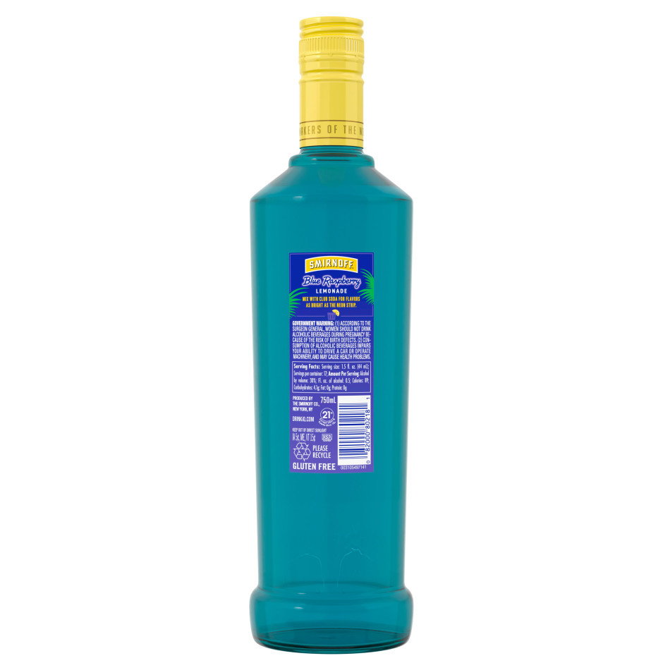 Smirnoff Blue Raspberry Lemonade Vodka