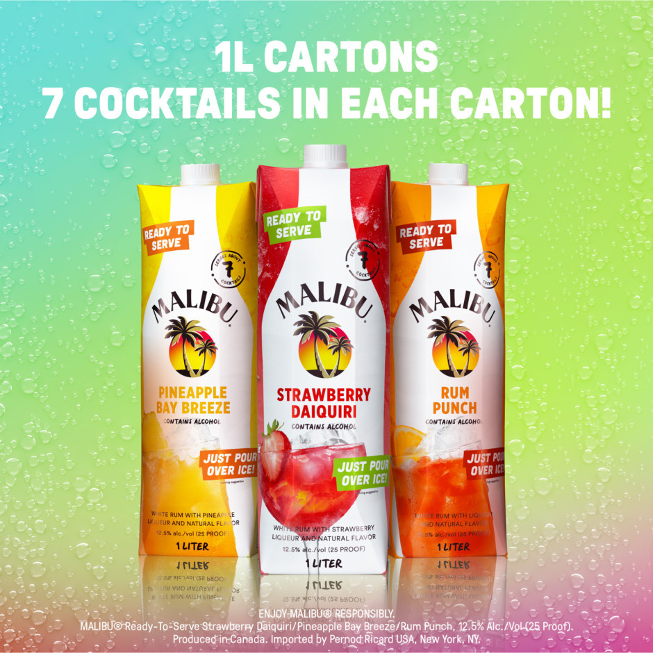 Pina Colada Malibu Daiquiri Pouch Pina Colada Malibu Pre Mixed