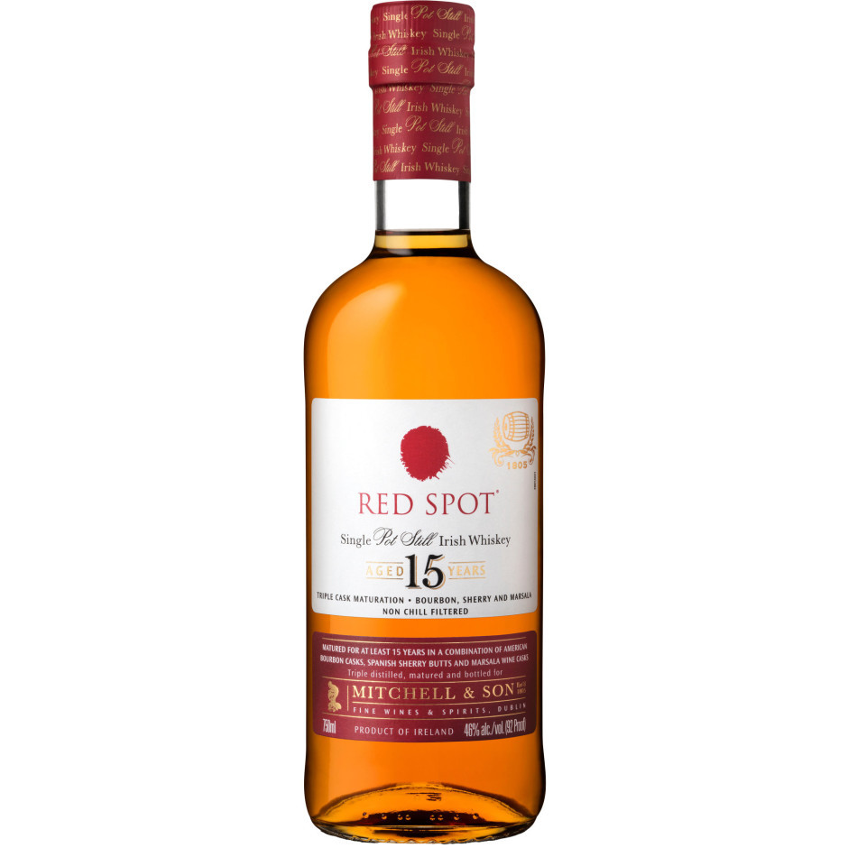 CASK 15 Years 赤ウイスキー 750ml Red Spot 15 Year Old Single Pot Still Irish Whiskey