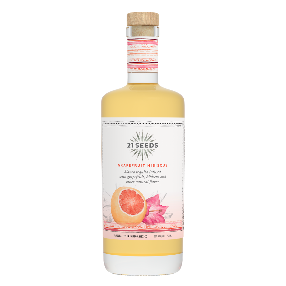 21SEEDS Grapefruit Hibiscus Blanco Tequila