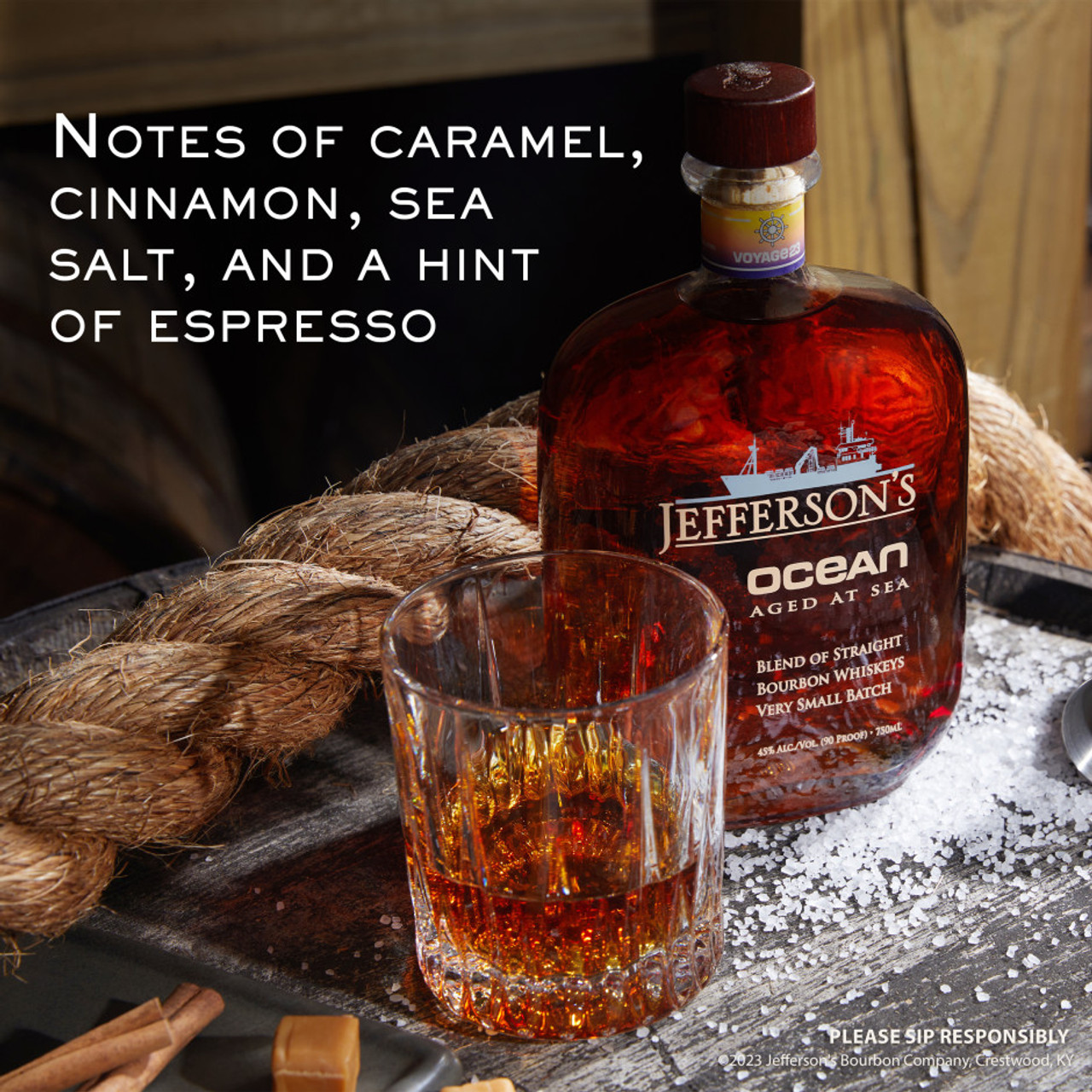 Jefferson's Ocean Aged at Sea Straight Bourbon Whiskey