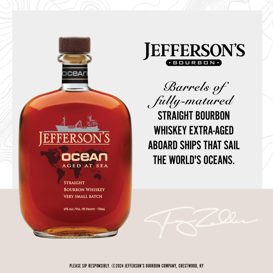 JEFFERSON’S OCEAN AGED AT SEA Jefferson's Ocean Aged At Sea Bourbon