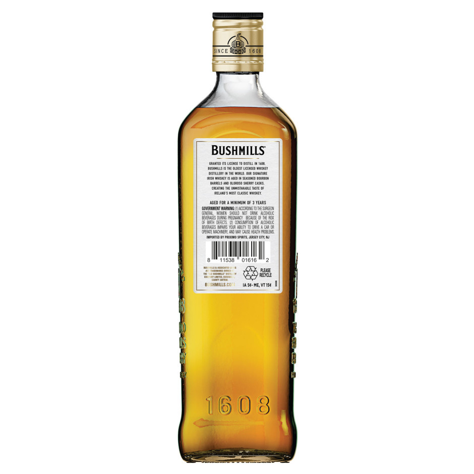 Bushmills アイリッシュウイスキー 750ml 43% Bushmills Original Irish Whiskey
