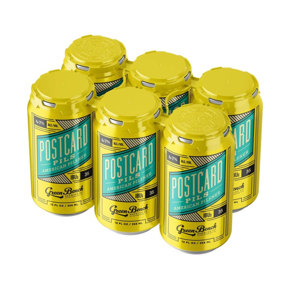 Green Bench Postcard Pils