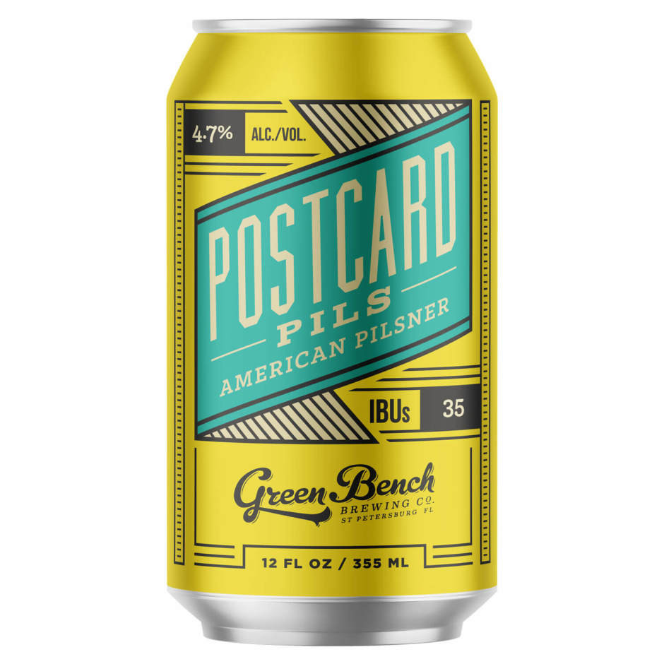 Green Bench Postcard Pils