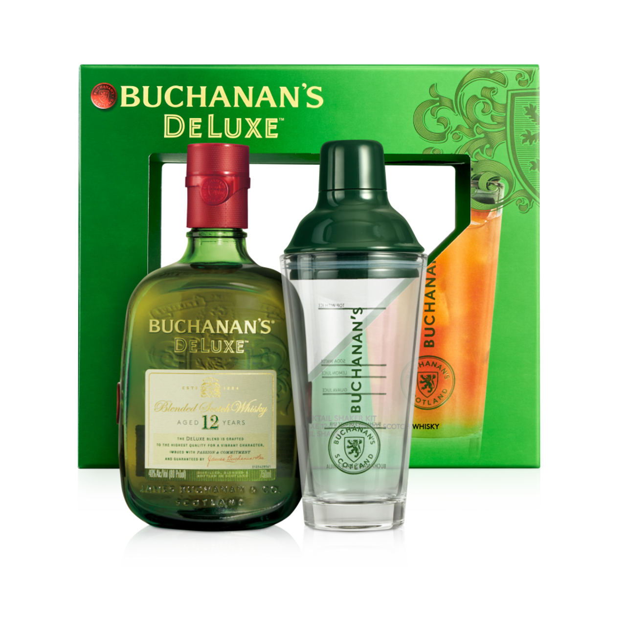 Buchanan's 12 Year Scotch with Shaker