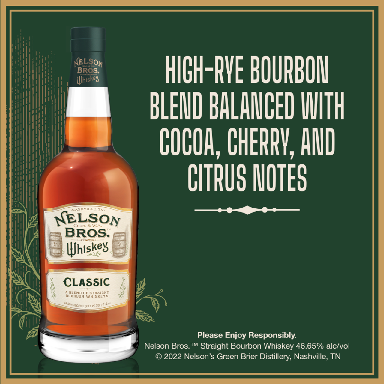 NELSON BROS. CLASSIC ウイスキー Nelson Bros., Classic, Straight Bourbon Whiskeys,