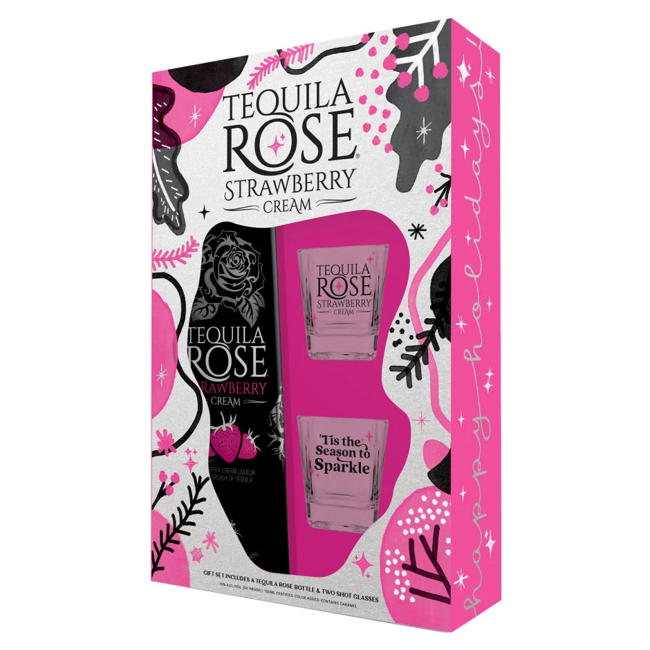 Tequila Rose Liqueur with Shot Glass