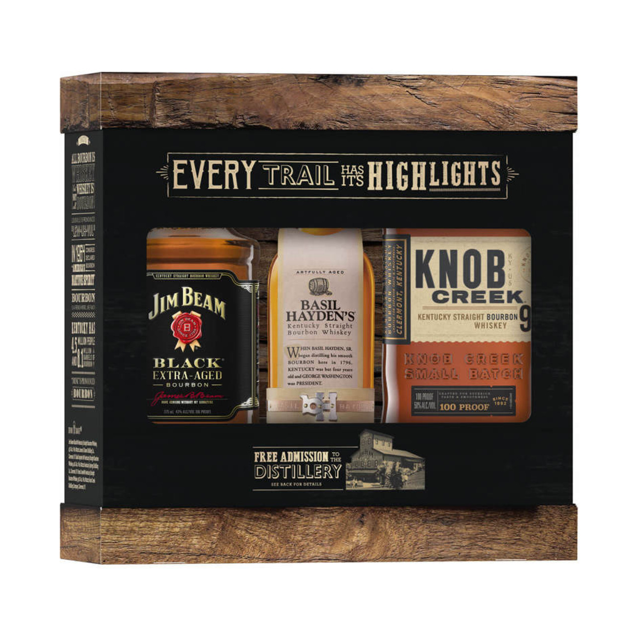 Jim Beam Brands Straight Bourbon Tri-Pack with one Jim Beam