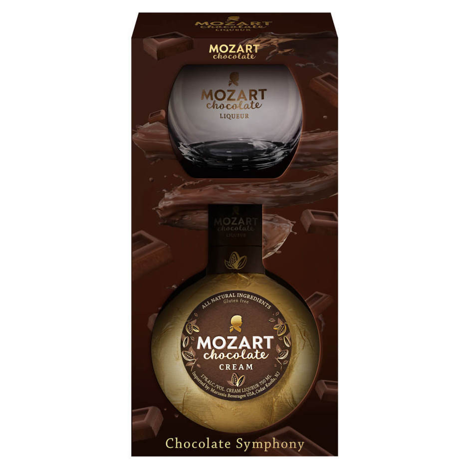 Mozart Chocolate Liqueur with Glass