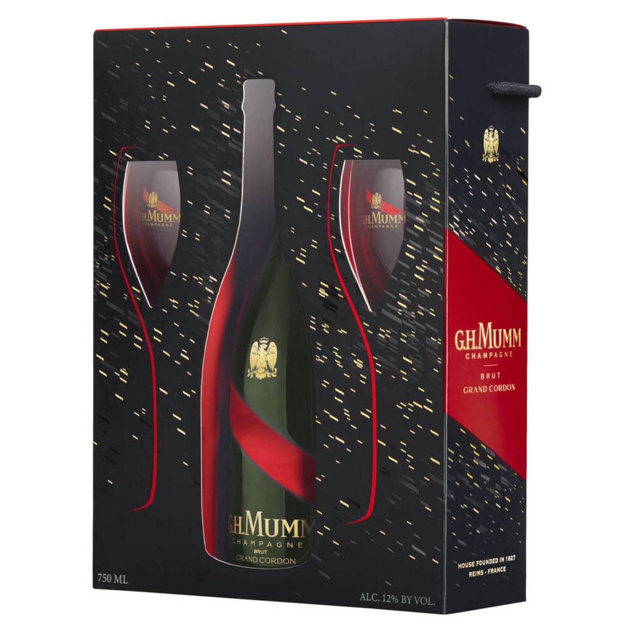 G.H. Mumm Cordon Rouge with Glasses