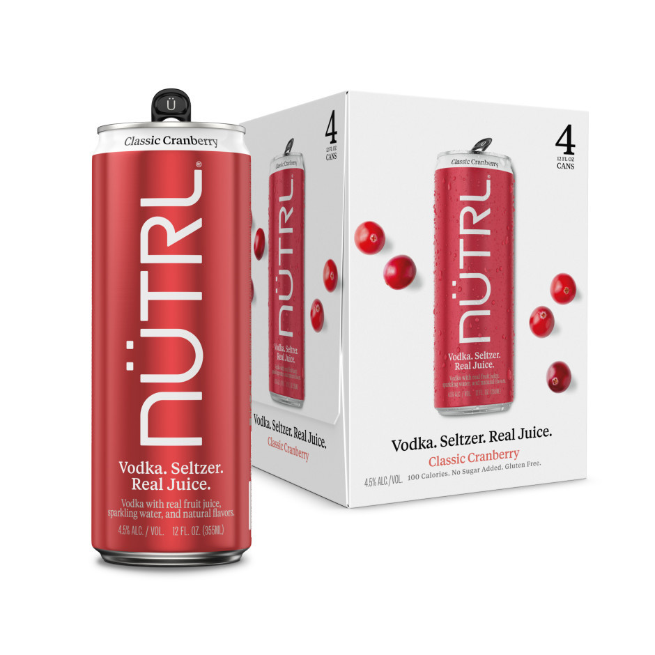 NUTRL Cranberry Vodka Soda