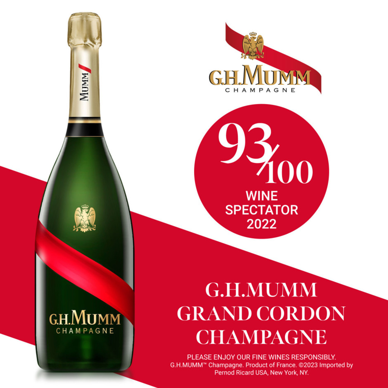 G.H.Mumm Grand Cordon Champagne