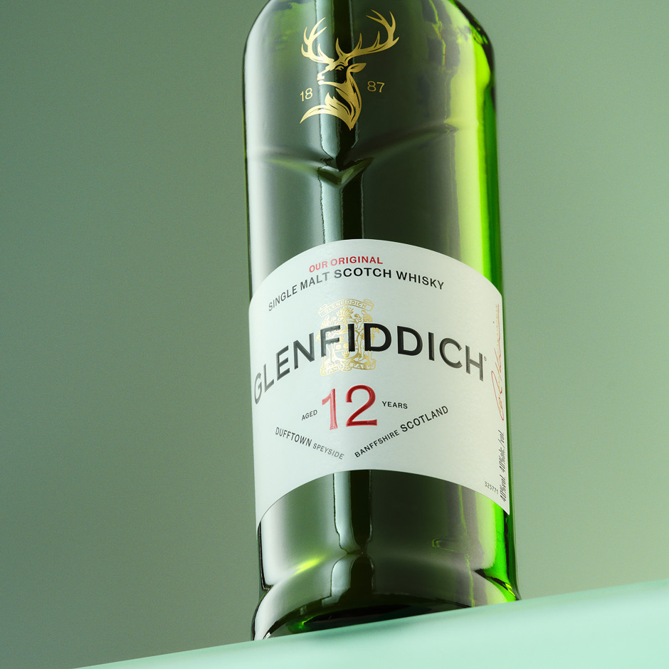 Glenfiddich 12 Year Old Single Malt Scotch Whisky