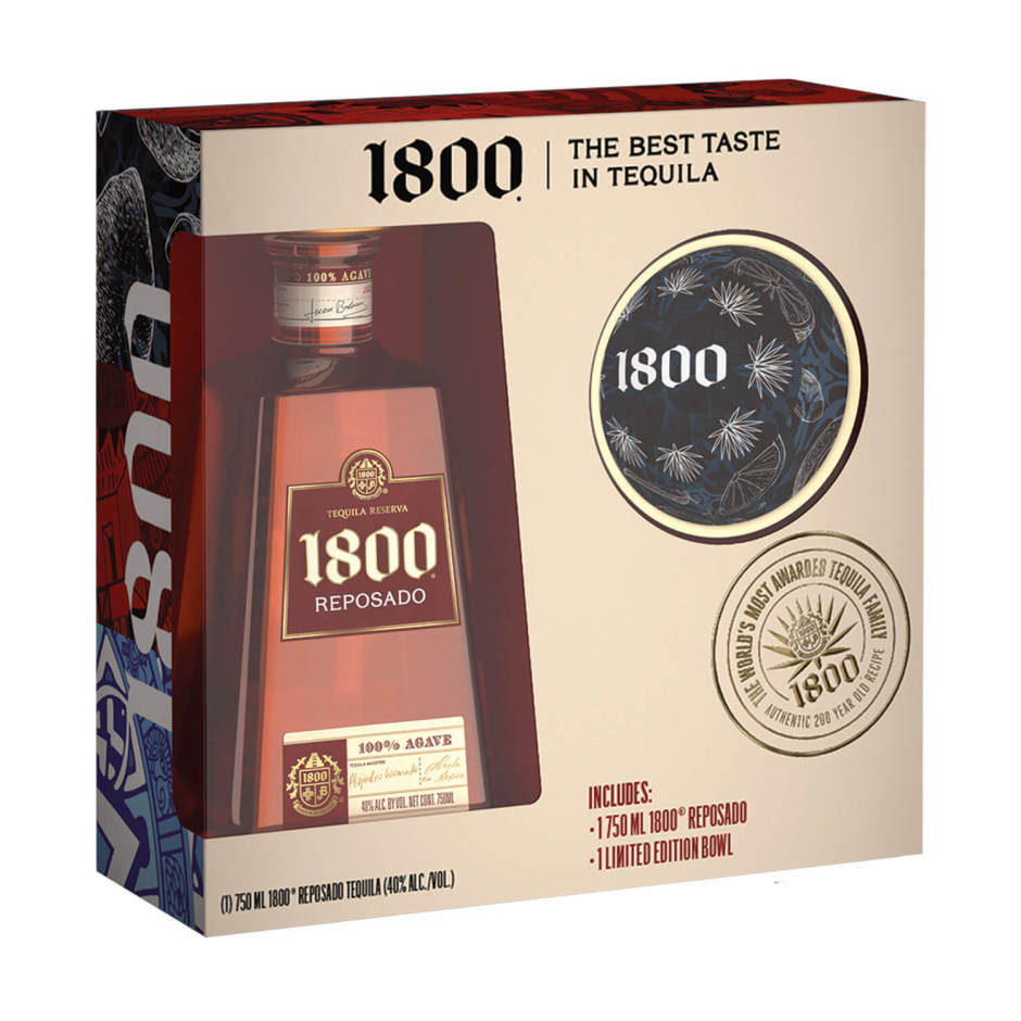 1800 Reposado Tequila with Serving Bowl 1800 Tequila Reposado 5本セット最安値