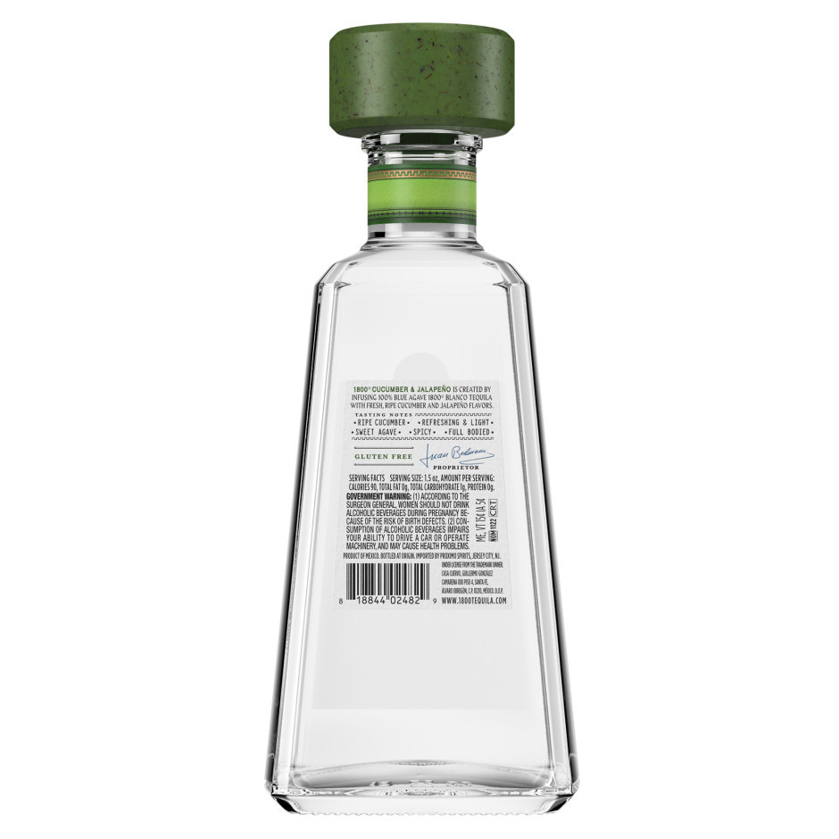 1800 Cucumber & Jalapeno Tequila