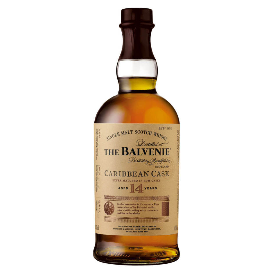 The Balvenie Caribbean Cask 14 Year Old Single Malt Scotch Whiskey