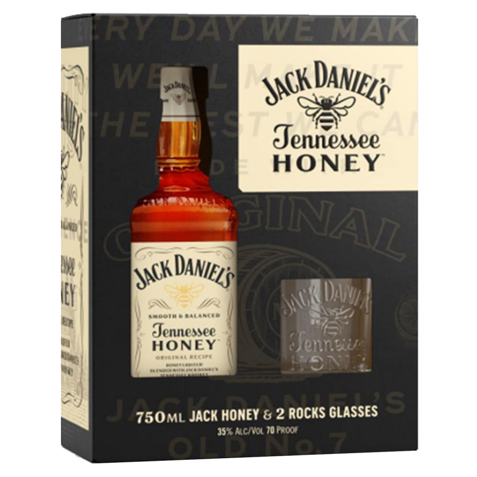 Jack Daniel's Honey Liqueur with Glass