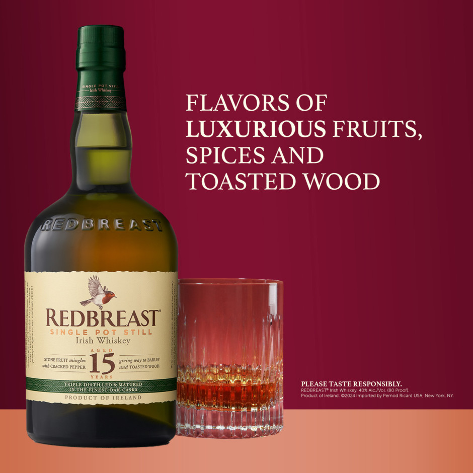 Redbreast 15 Year Old Single Pot Still Irish Whiskey
