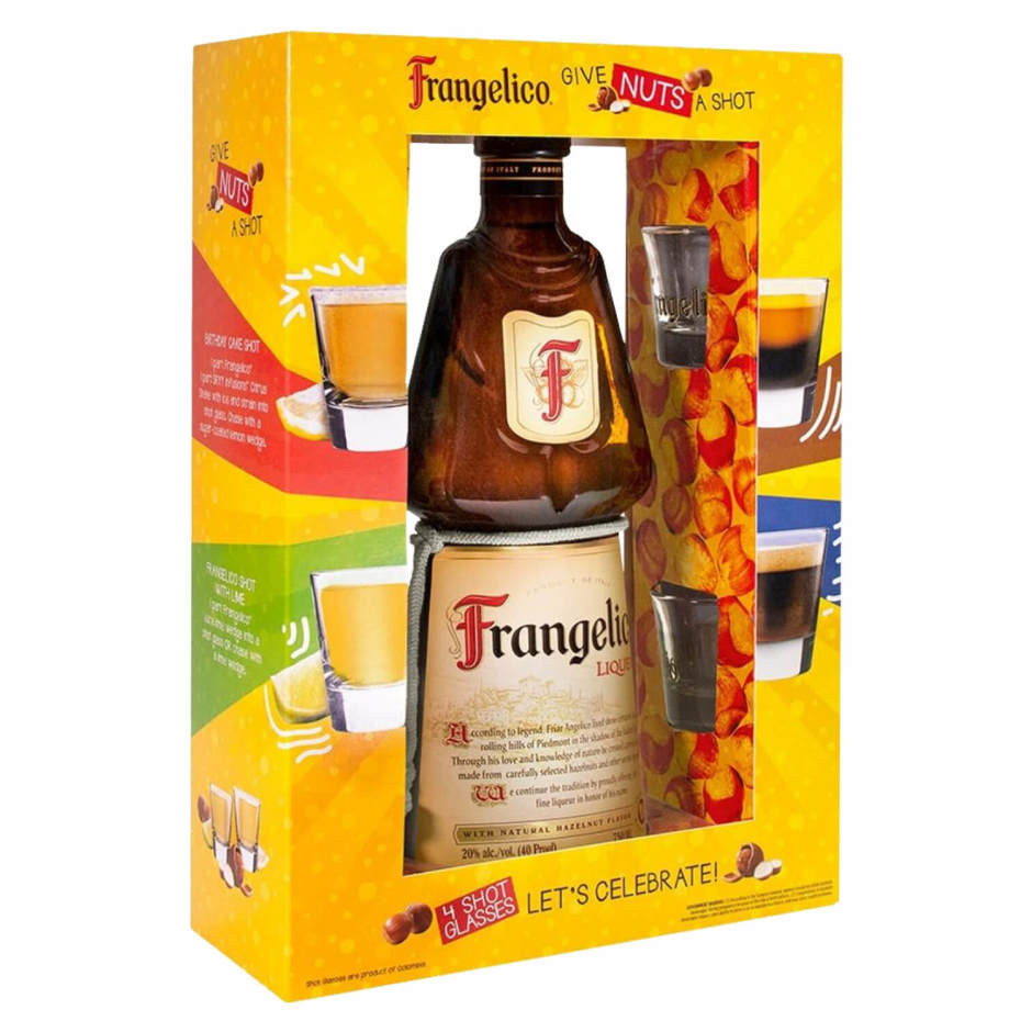 Frangelico Liqueur with Glasses