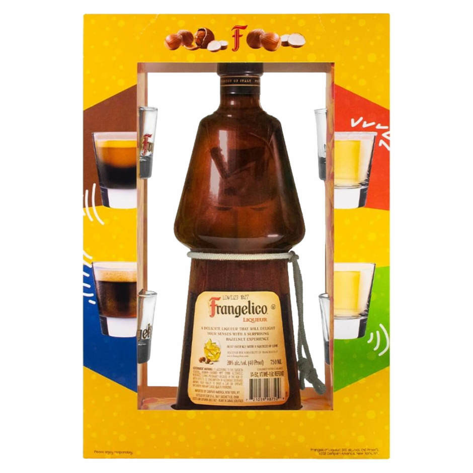 Frangelico Liqueur with Glasses