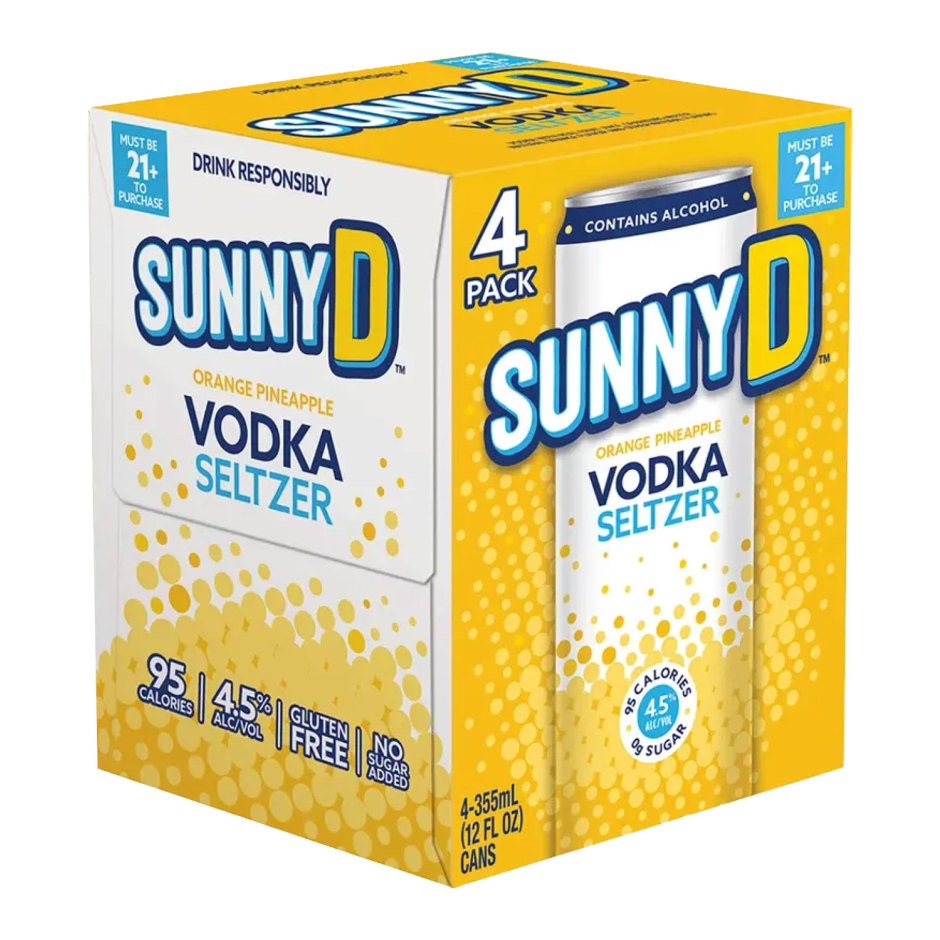 Sunny D Orange Pineapple Vodka Seltzer