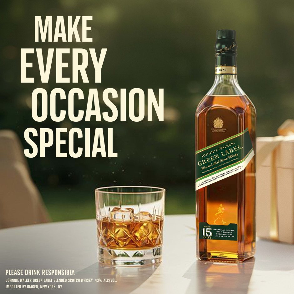 Johnnie Walker Green Label Blended Malt Scotch Whisky