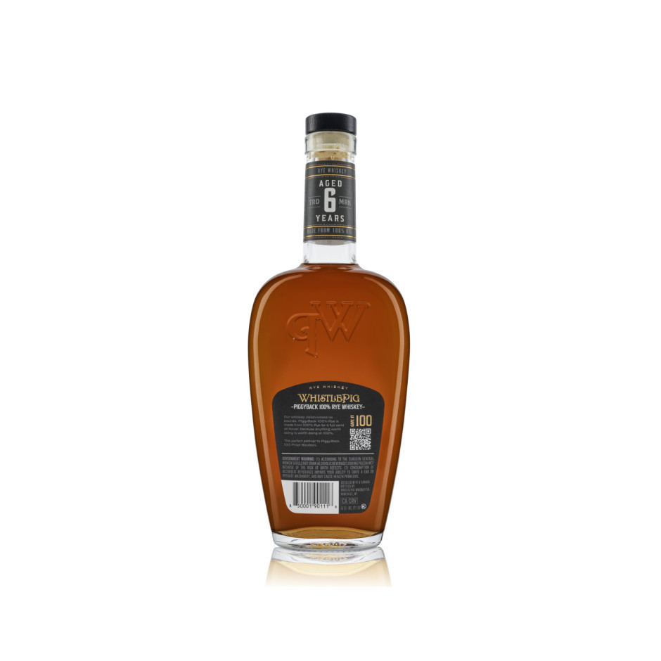 WhistlePig Piggyback 6 Year Rye Whiskey