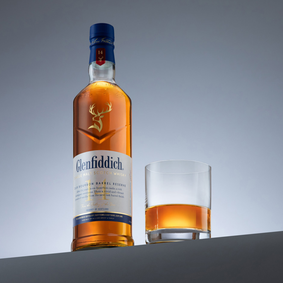 Glenfiddich 14 Year Old Bourbon Barrel Reserve Single Malt Scotch