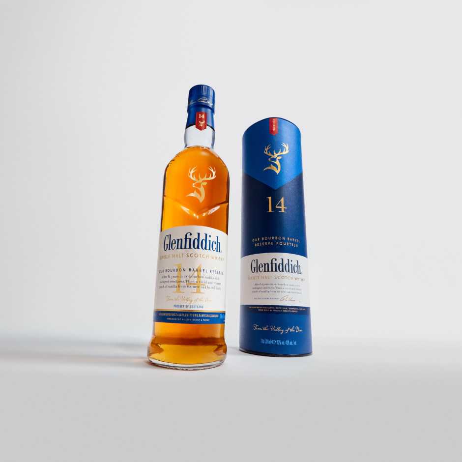 Glenfiddich 14 Year Old Bourbon Barrel Reserve Single Malt Scotch