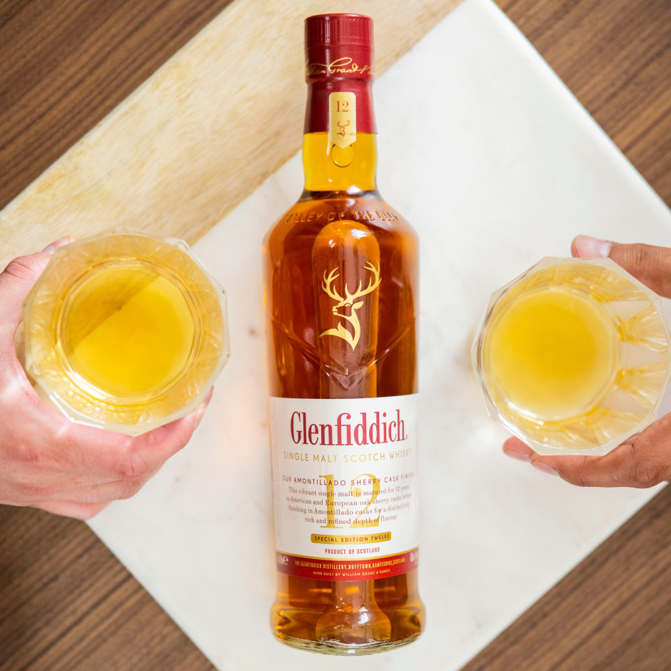 Glenfiddich 12 Year Old Sherry Cask Single Malt Scotch Whisky
