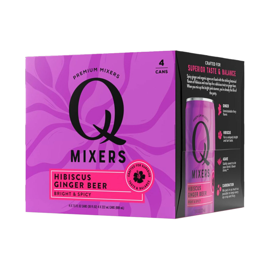 Q Mixers Hibiscus Ginger Beer 4pk Cans