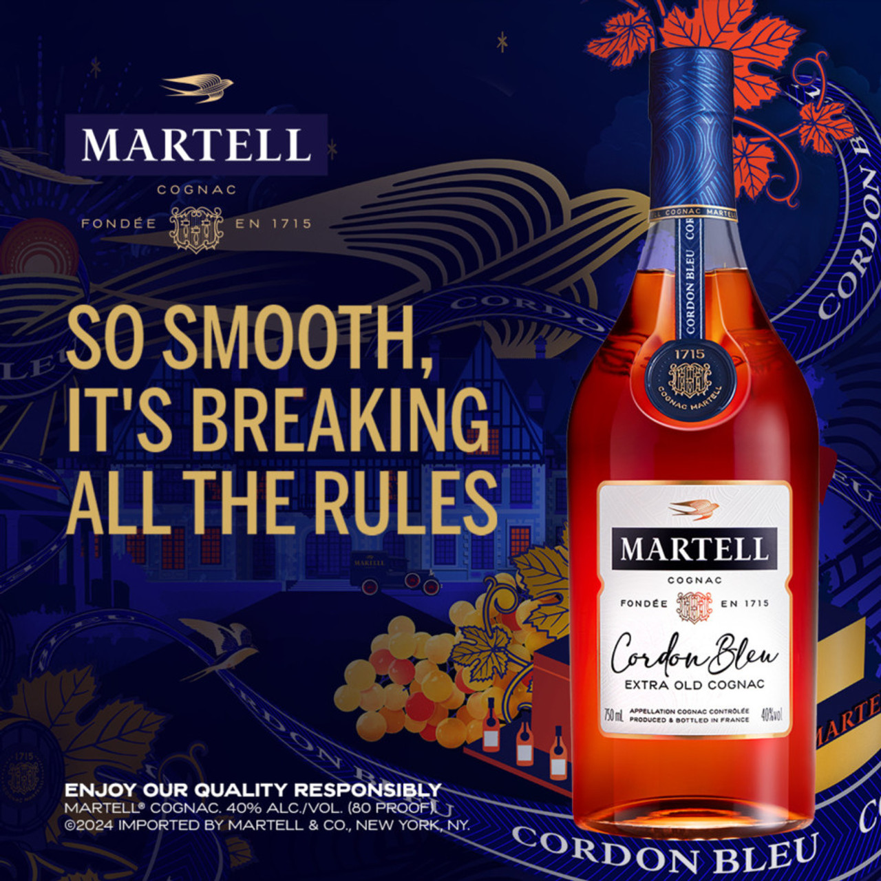 ブランデー Martell CORDON BLEU cognac Martell Cordon Bleu Cognac – Buy Online | Iconic XO Elegance