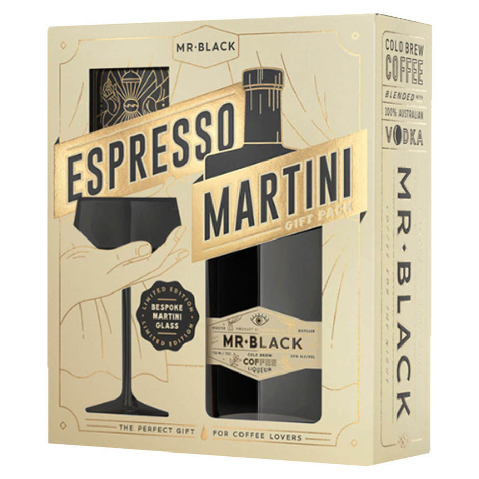 Mr Black Coffee Liqueur with Glass