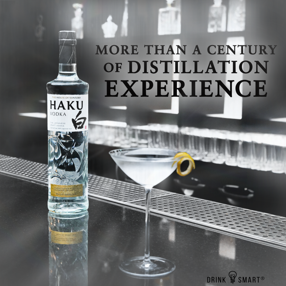 Suntory Haku Vodka with Coupe Glass