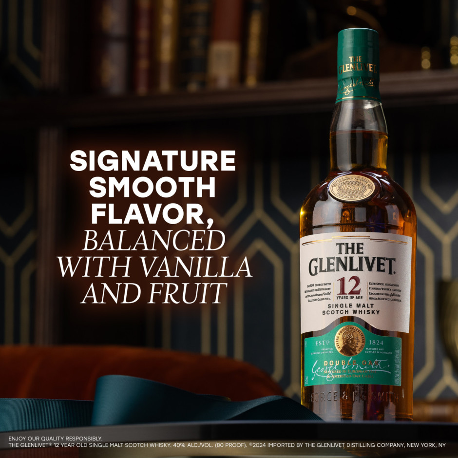 The Glenlivet 12 Year Old Single Malt Scotch Whisky