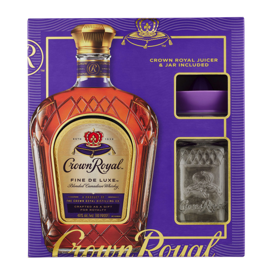 Crown Royal Deluxe Canadian Whisky with Juicer Jar