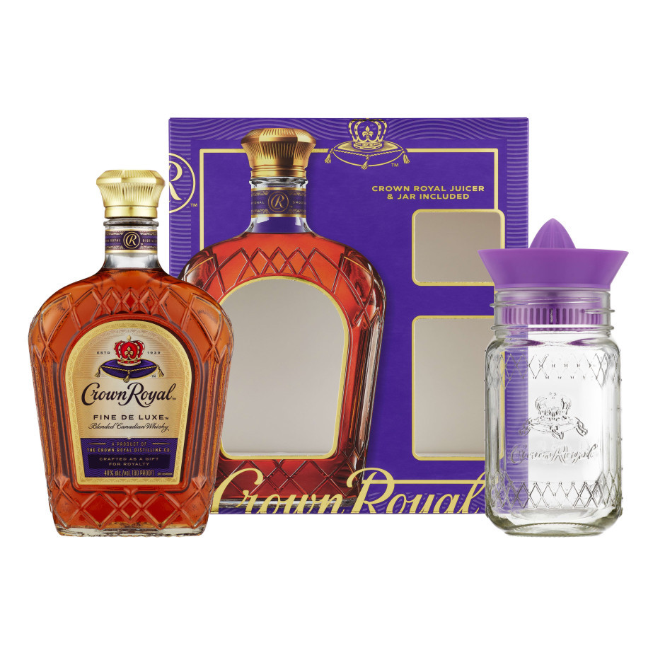Crown Royal Deluxe Canadian Whisky with Juicer Jar