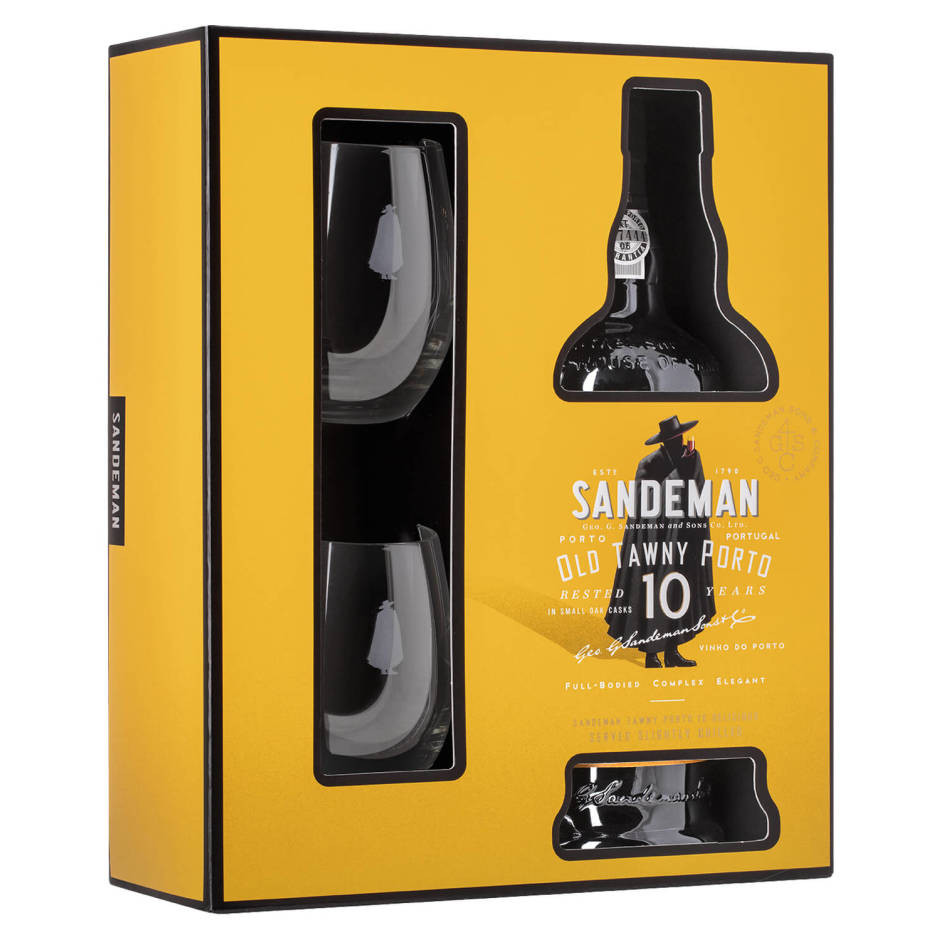Sandeman Tawny Port 10 Year with Glass