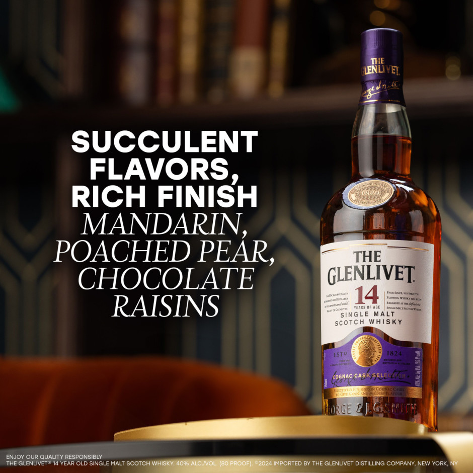 THE GLENLIVET 14年 シングルモルトウイスキー 750ml The Glenlivet 14 Year Old Single Malt Scotch Whisky