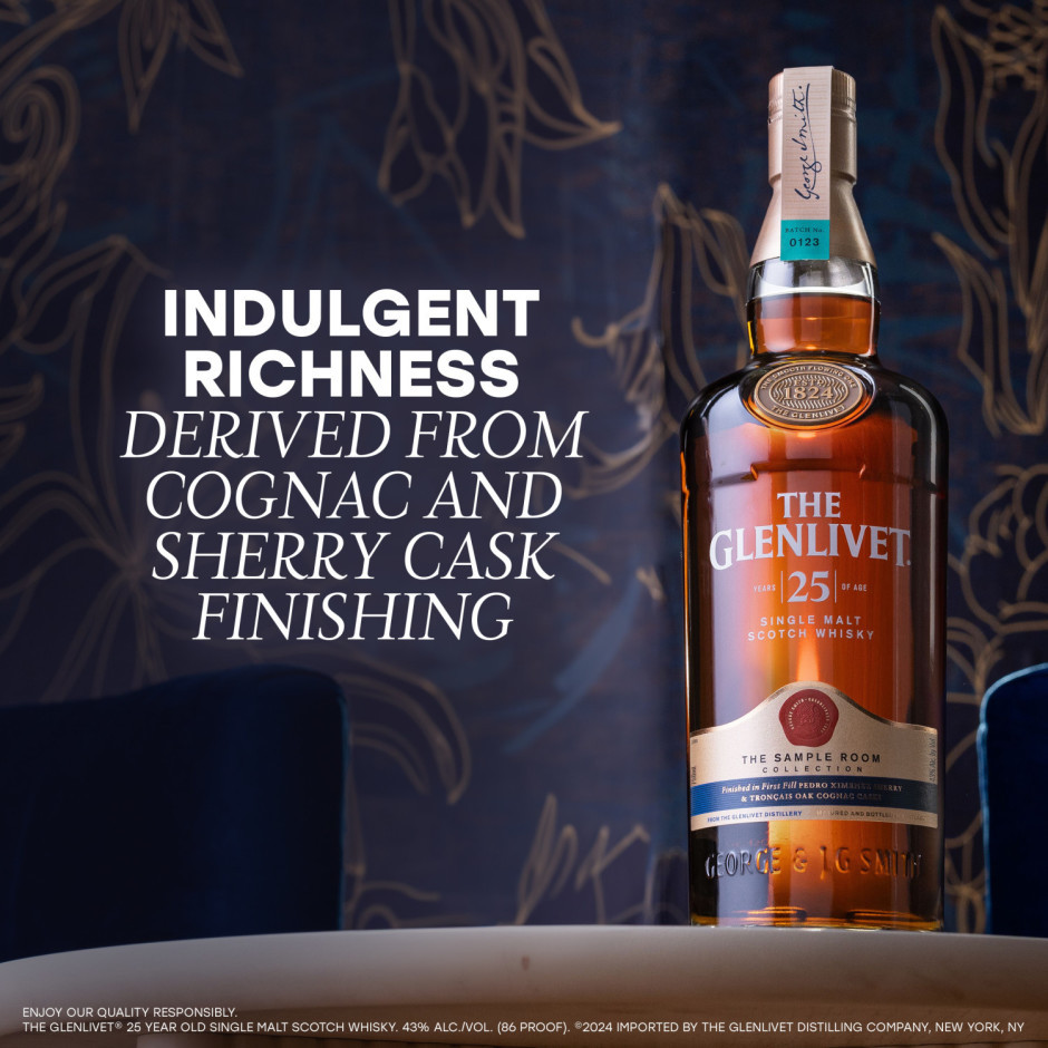 The Glenlivet 25 Year Old Single Malt Scotch Whisky