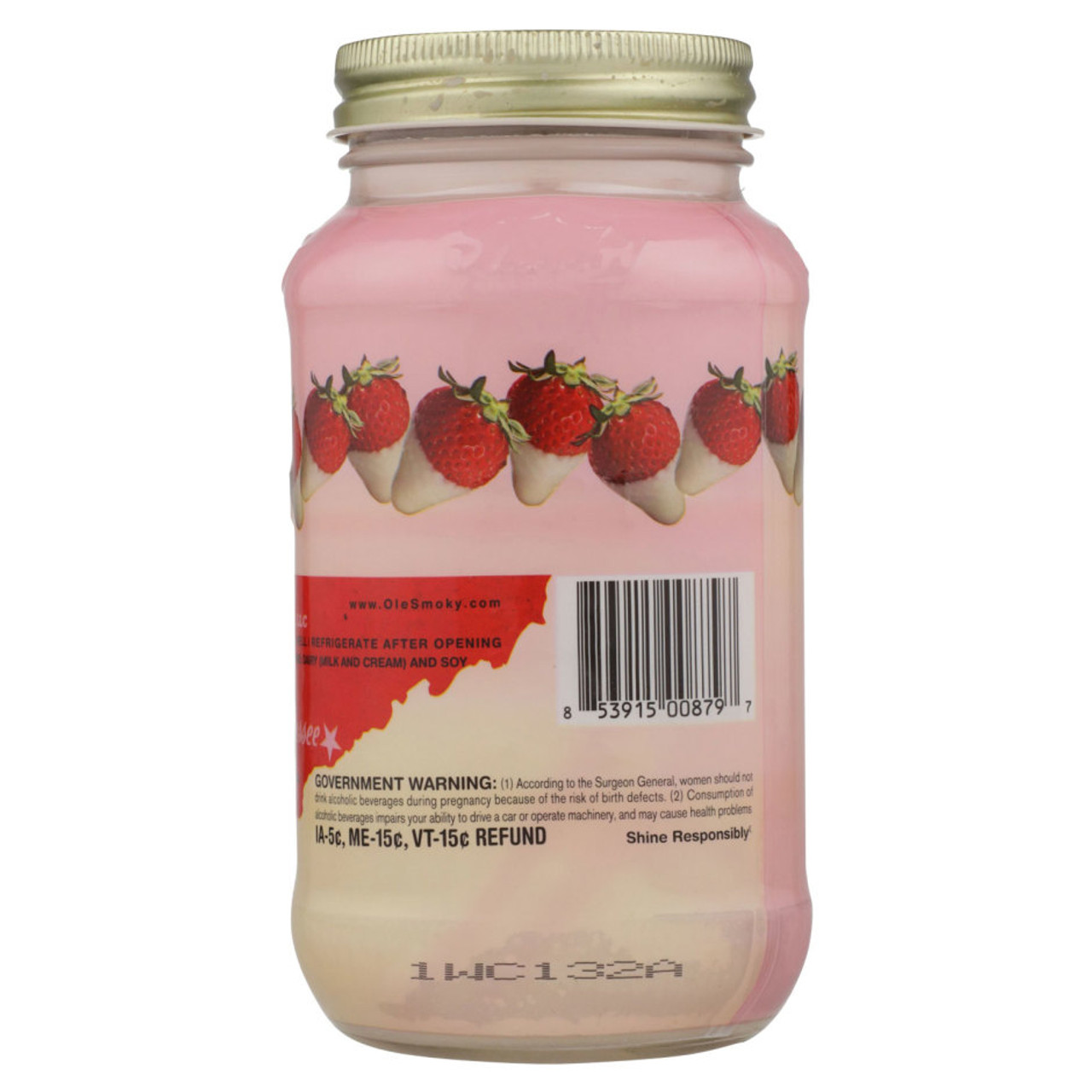Ole Smoky White Chocolate Strawberry Cream Moonshine