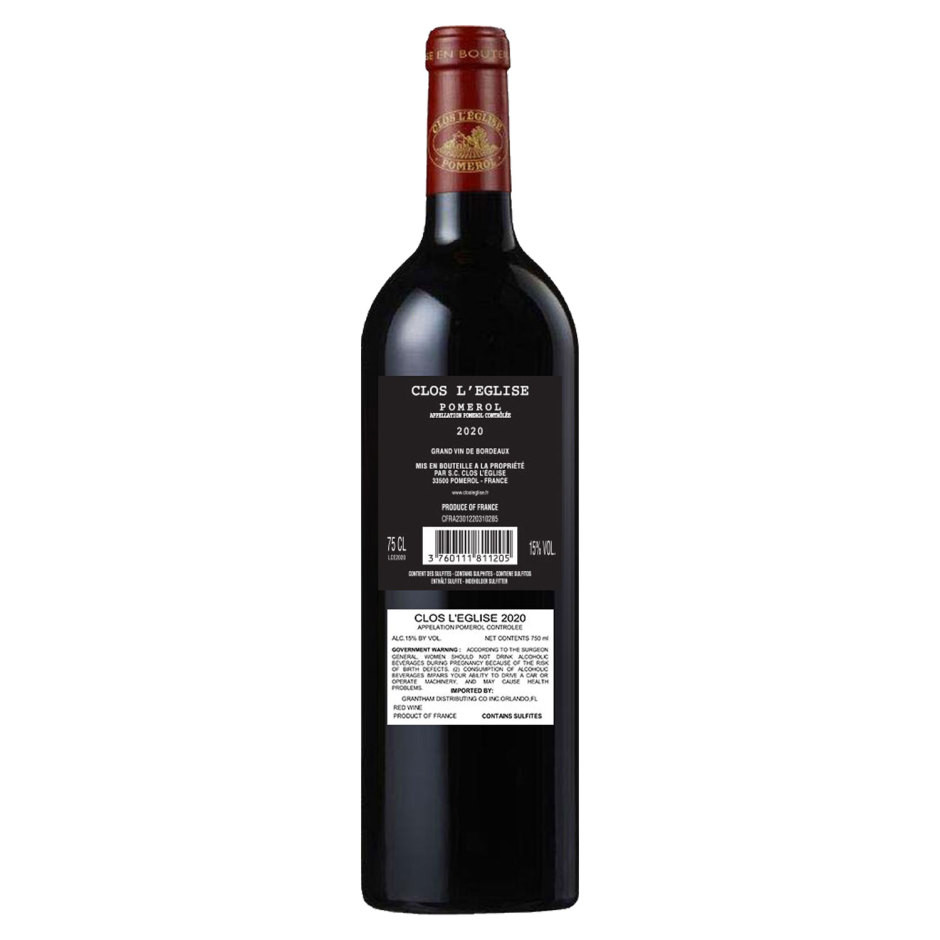 Clos L' Eglise Pomerol 2020