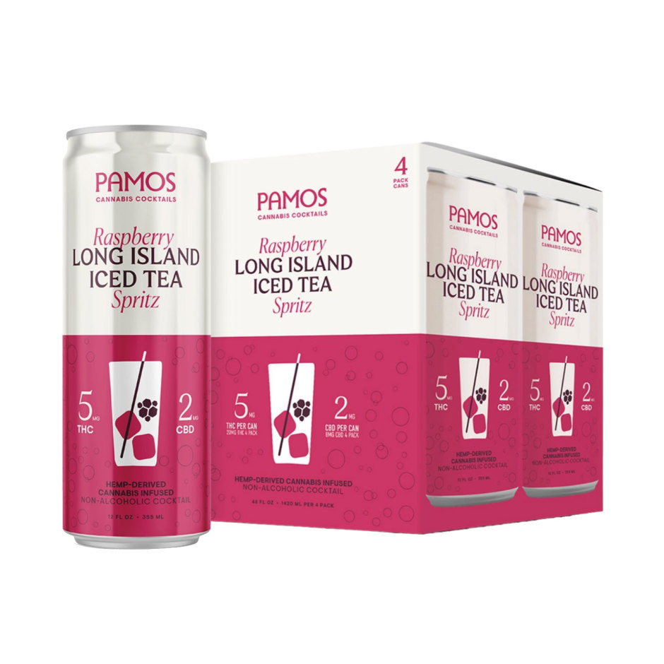 Pamos D9 THC 5mg Raspberry Long Island Iced Tea Spritz Cocktail
