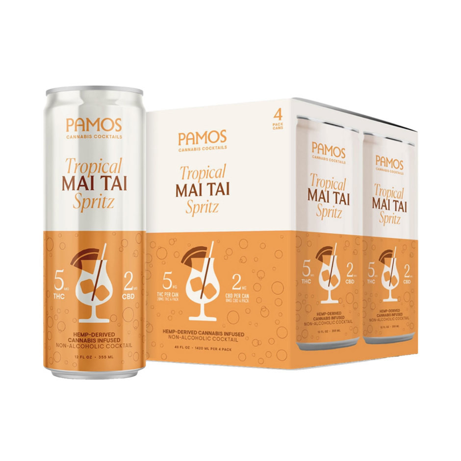 Pamos D9 THC 5mg Tropical Mai Tai Spritz Cocktail