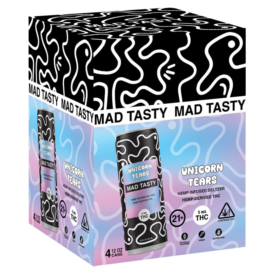 Mad Tasty D9 THC 5mg Seltzer Unicorn Tears