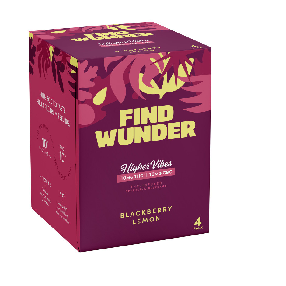 Find Wunder Higher Vibes D9 THC 10mg Blackberry Lemon